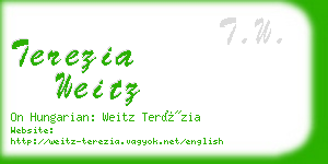 terezia weitz business card